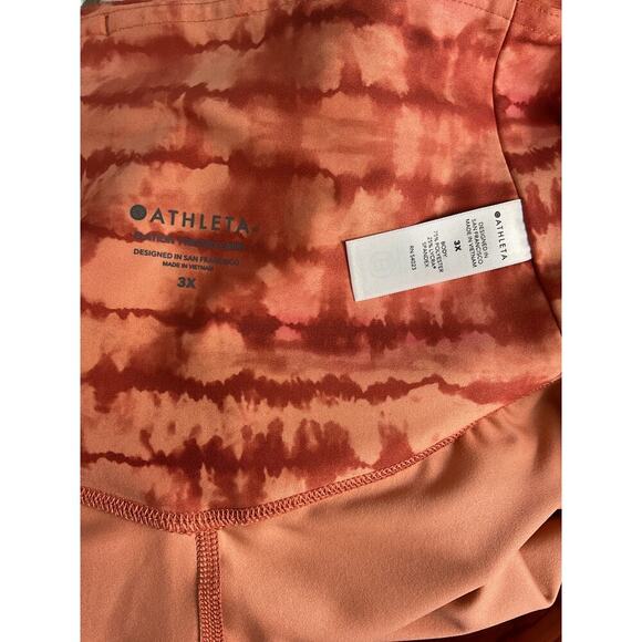 Athleta Elation Printed Capri Sunset Tie Dye Print NWT Size 3X - Picture 7 of 7